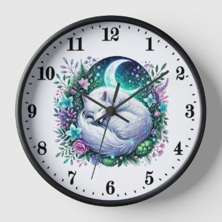 Horloge Amoureux des animaux loups mignons