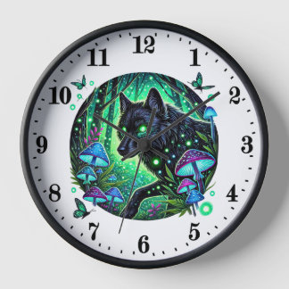 Horloge Amoureux des animaux loups mignons