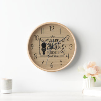 Horloge amusant s'asseoir vous même salle de bain