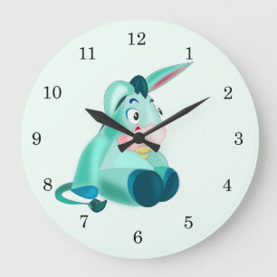 Horloge amusante avec Bébé Donkey - Personnalisabl
