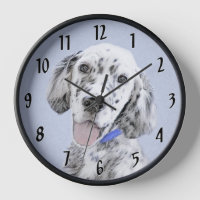 Anglais Setter Blue Belton Peinture Chien Art