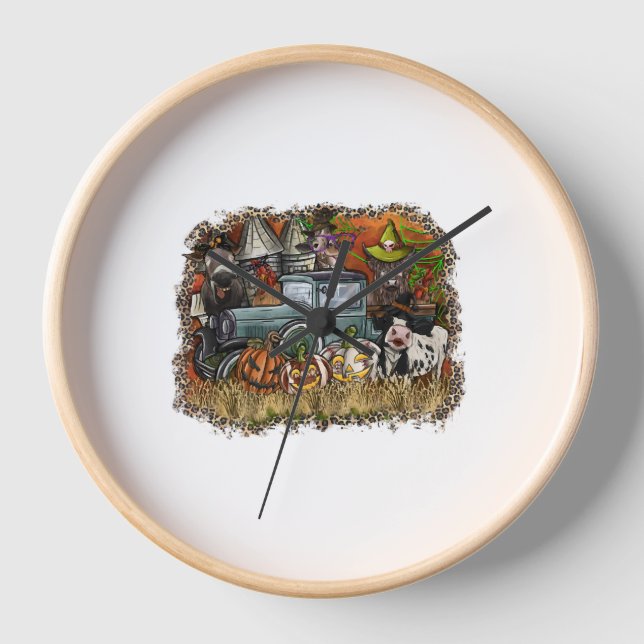 Horloge Animal d'Halloween (Recto)