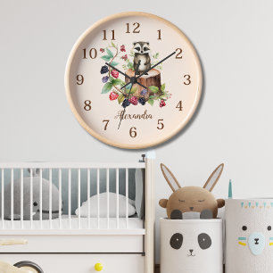 Horloge Animaux forestiers des bois