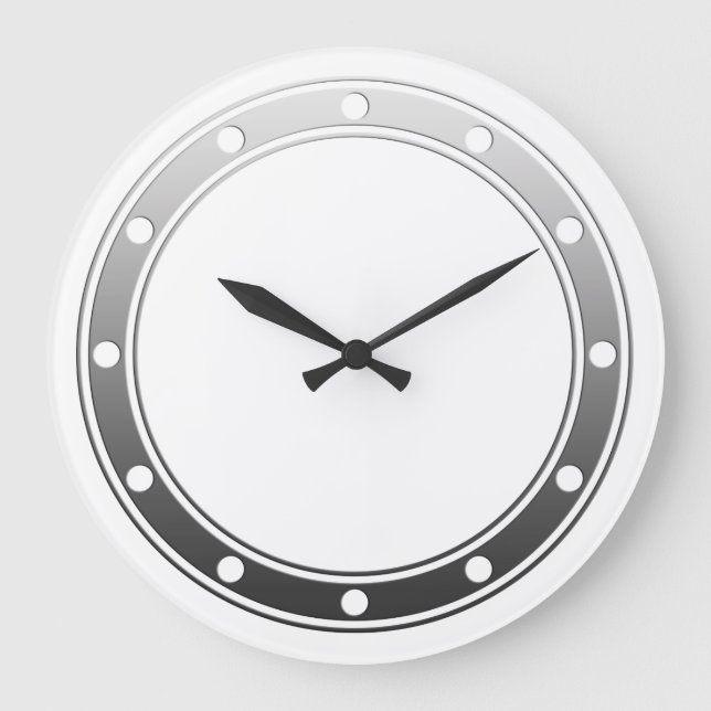 Horloge anneaux de visage Points gris pour votre c (Recto)