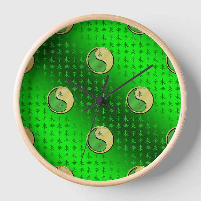 Horloge Année de la chèvre métallique (Recto)