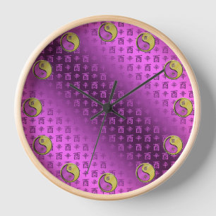 Horloge Année du Coq de Métal