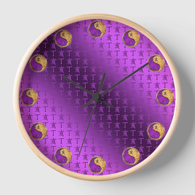 Horloge Année du Sanglier de Feu (Recto)