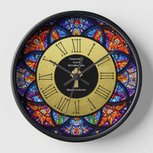 Horloge Anniversaire d'ordination de prêtre pasteur en ver