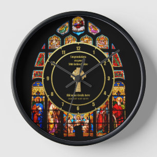 Horloge Anniversaire d'ordination du prêtre pasteur en ver