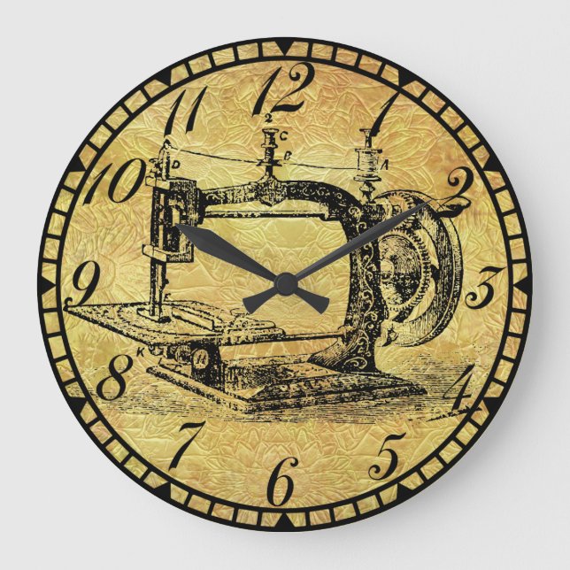 Horloge antique v3 de pièce de couture de machine (Recto)