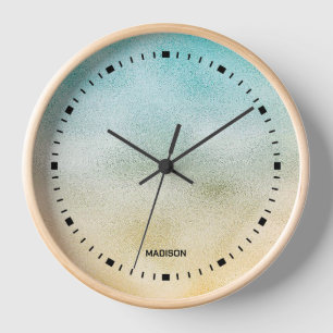 Horloge Aqua et Gold Ombre Foil
