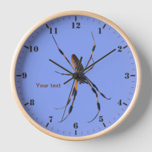 Horloge Araignée en soie dorée