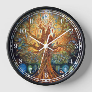 Horloge Arbre De Vie L'Art Surréaliste De La Nature