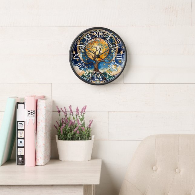 Horloge arbre de vie - nouveau (Salle de lecture)