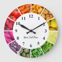 Horloge Arc-en-ciel - Alimentation saine Fruit et