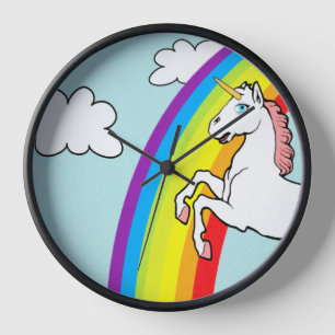 Horloge Arc-en-ciel de Unicorne