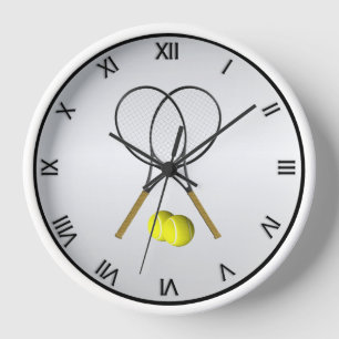 Horloge Argent en double de tennis