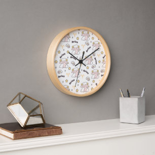 Horloge Aries Zodiac Charme Motif Héroïque Bunny