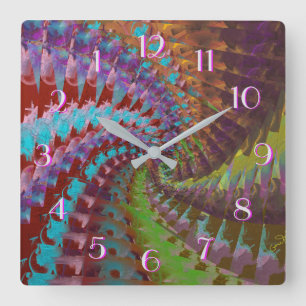 Horloge arrière du vent de rotation