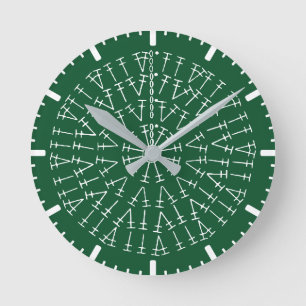 Horloge arrondie Arrière - plan du graphique à cro