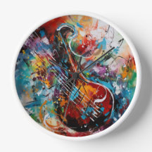 Horloge art abstrait