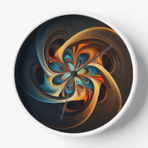 Horloge art abstrait