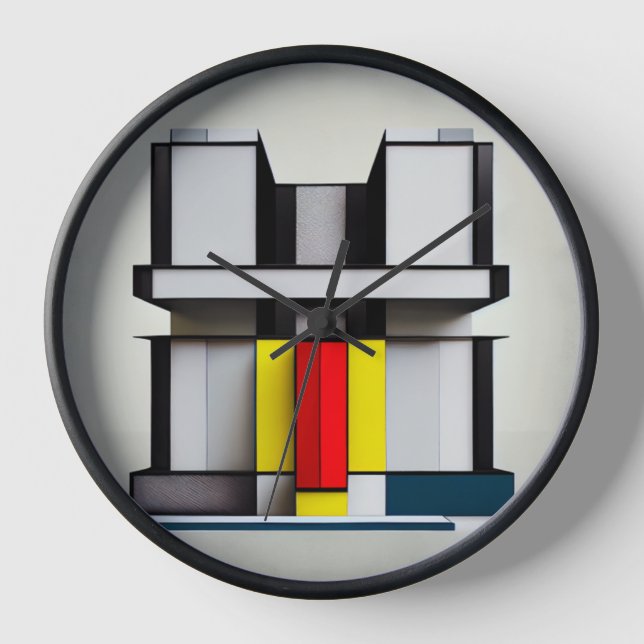 Horloge art abstrait (Recto)