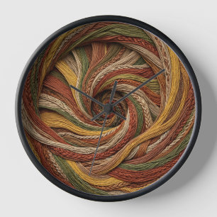 Horloge Art Abstrait Escalier en Spirale