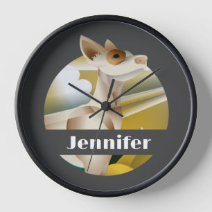 Horloge Art Chien Personnalisé