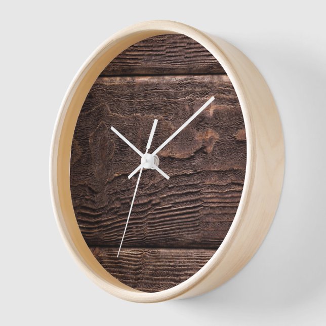 Horloge Art du bois (Angle)