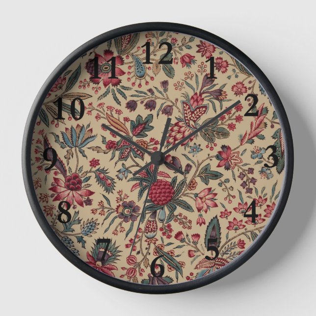 Horloge Art floral de la tapisserie (Recto)