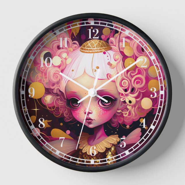 Horloge Art Imaginaire Fairy Rose (Recto)