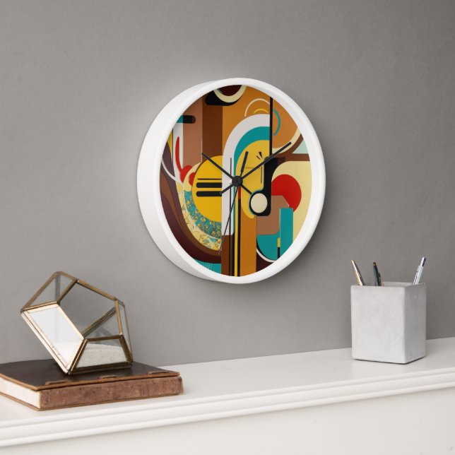 Horloge Art Panda à la mode | Amusement et Whimsical (Bureau)