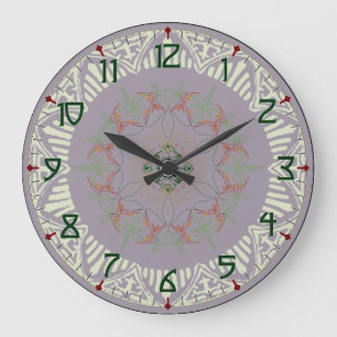 Horloge Artsy d'art déco