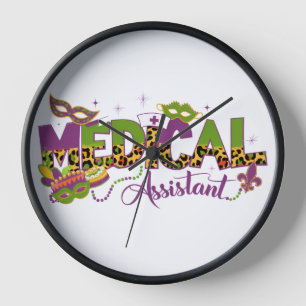 Horloge Assistant Médical - Mardi Gras