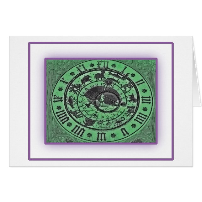 Horloge astronomique de Prague - néon (Devant horizontal)