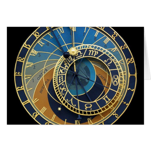 Horloge astronomique - Prague Orloj (Devant horizontal)