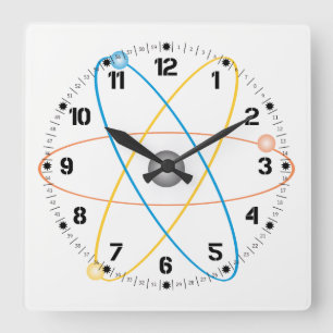 Horloge atomique dans les couleurs