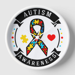 Horloge Autism Acrylic Wall Clock