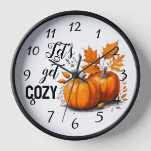 Horloge Automne cosy