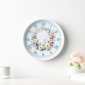 Horloge autour des chiffres romains Var01