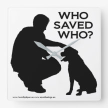 Horloge avec impression, Qui a enregistré qui