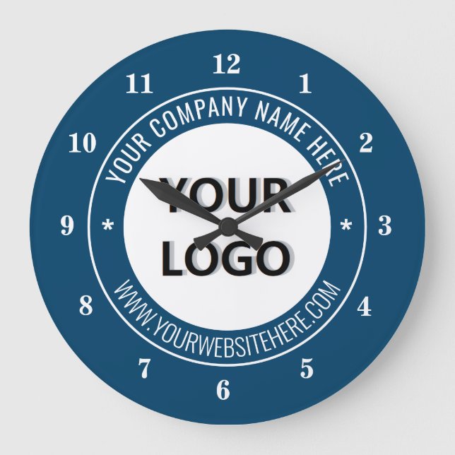 Horloge avec logo et texte de marque promotionnell (Recto)