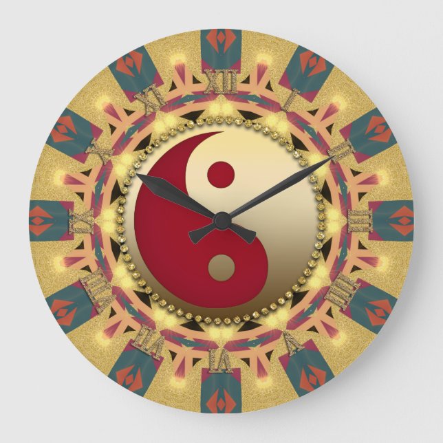 Horloge aztèque de décor de maison de FengShui de (Recto)
