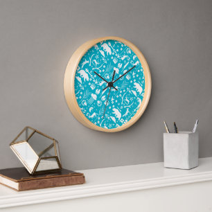 Horloge Baby Boy N'importe quelle couleur moderne Fox Wood