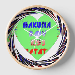 Horloge Baby Luminous Hearts Hakuna Matata Baby Design