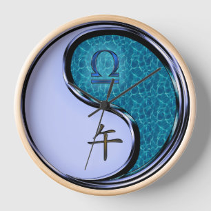 Horloge Balance & Cheval d'Eau