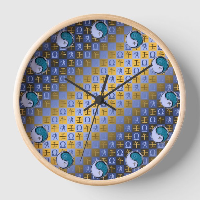 Horloge Balance & Cheval d'Eau (Recto)