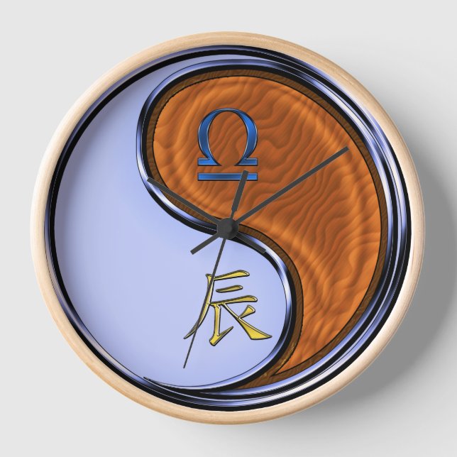 Horloge Balance & Dragon de Bois (Recto)