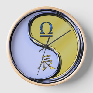 Horloge Balance & Dragon de Métal